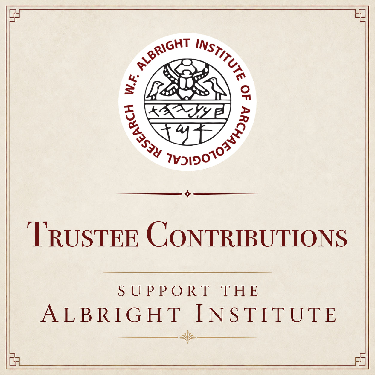 W. F. Albright Trustee Contribution