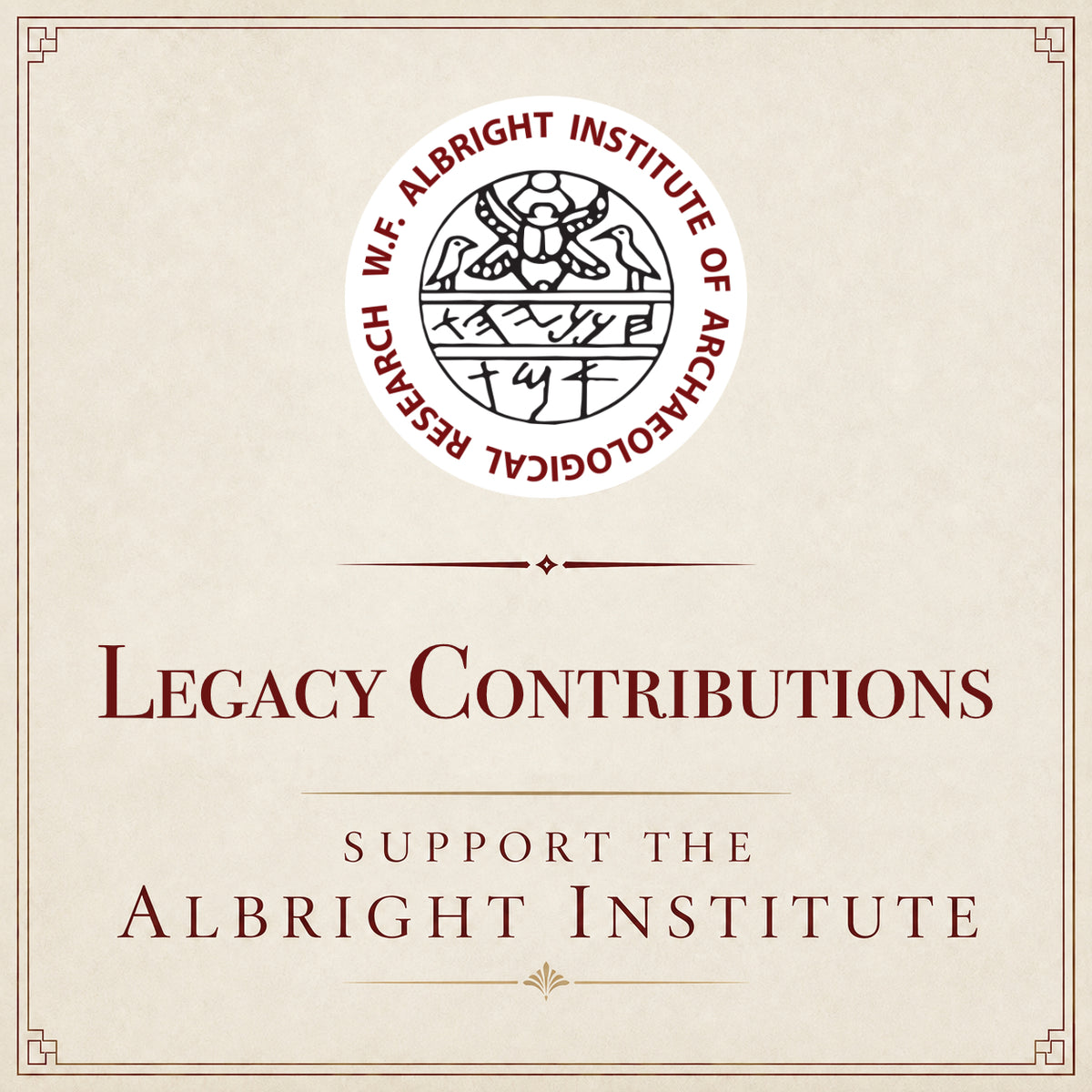 W. F. Albright Legacy Contribution